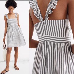 Madewell Striped Ruffle-Strap Empire Dress 2